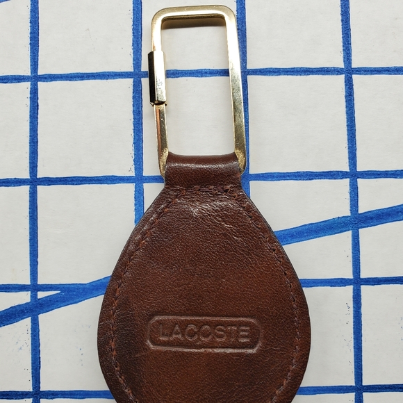 Lacoste Izod Leather Keyring Keychain - Picture 3 of 6